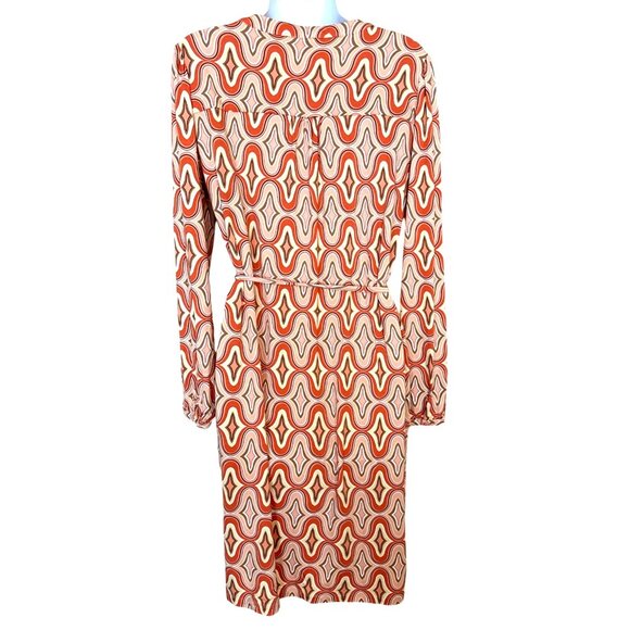 Casual Chic Esqualo Geometric Retro Mod Dress Sz Small Multicolor Preppy Euro - Picture 7 of 13